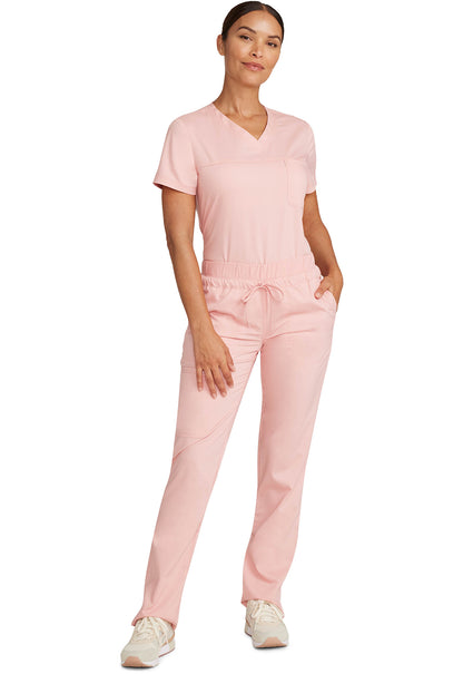 Revolution WW105 Mid Rise Tapered Leg Drawstring Pants Pink Essence