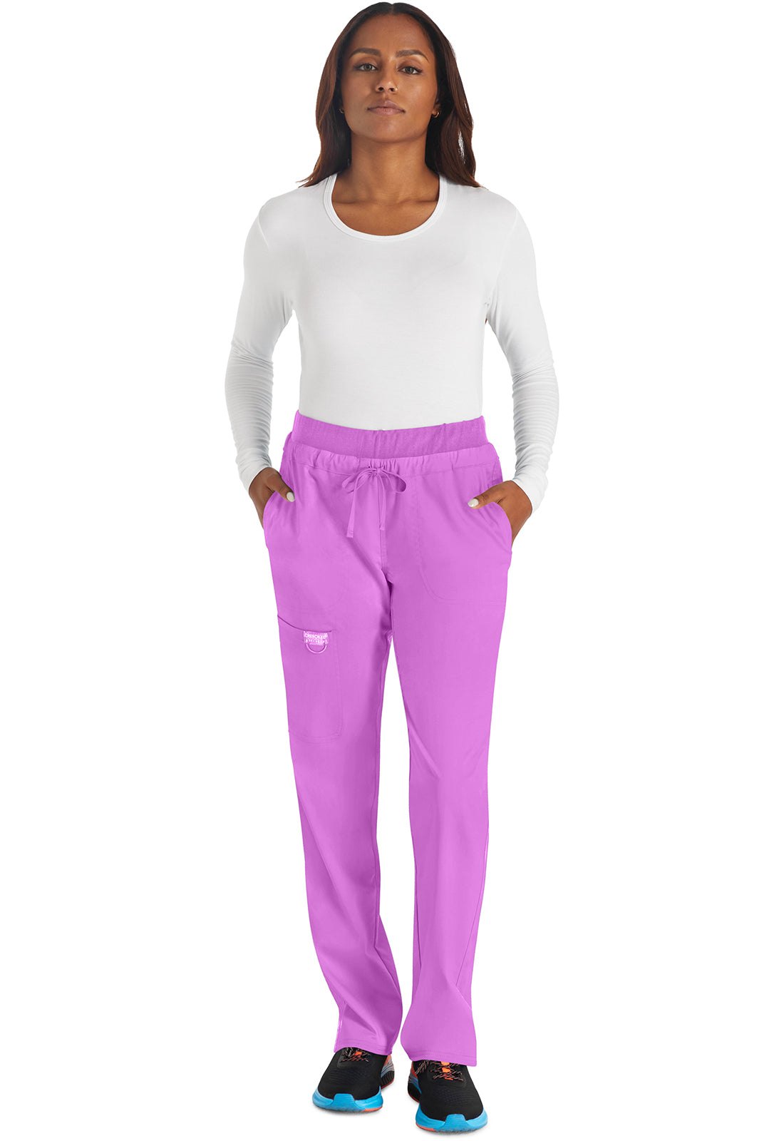 Revolution WW105 Mid Rise Tapered Leg Drawstring Pants Sweet Berry