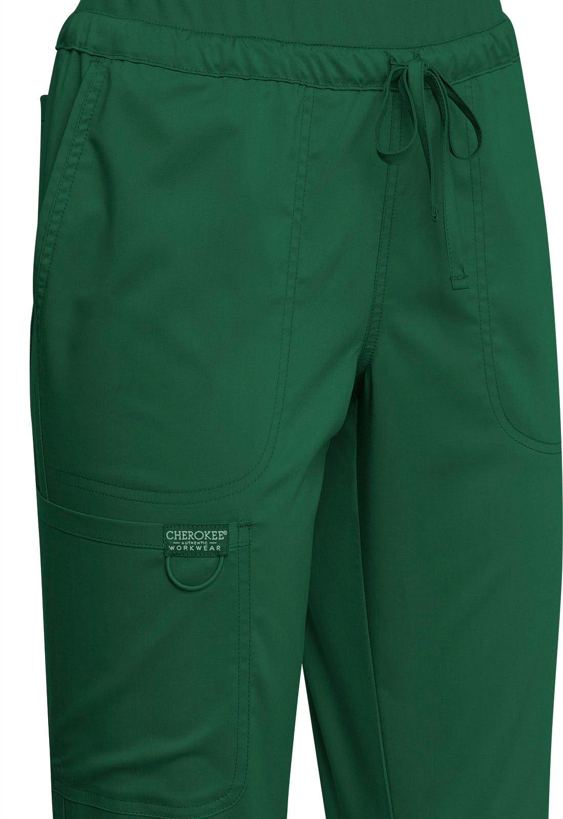 Revolution WW105 Mid Rise Tapered Leg Drawstring Pants Hunter Green