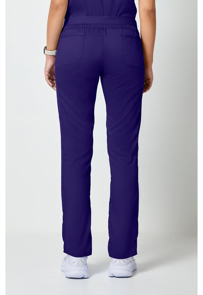 Workwear Revolution WW105 Women's Mid Rise Tapered Leg Drawstring Scrub Pants Grape