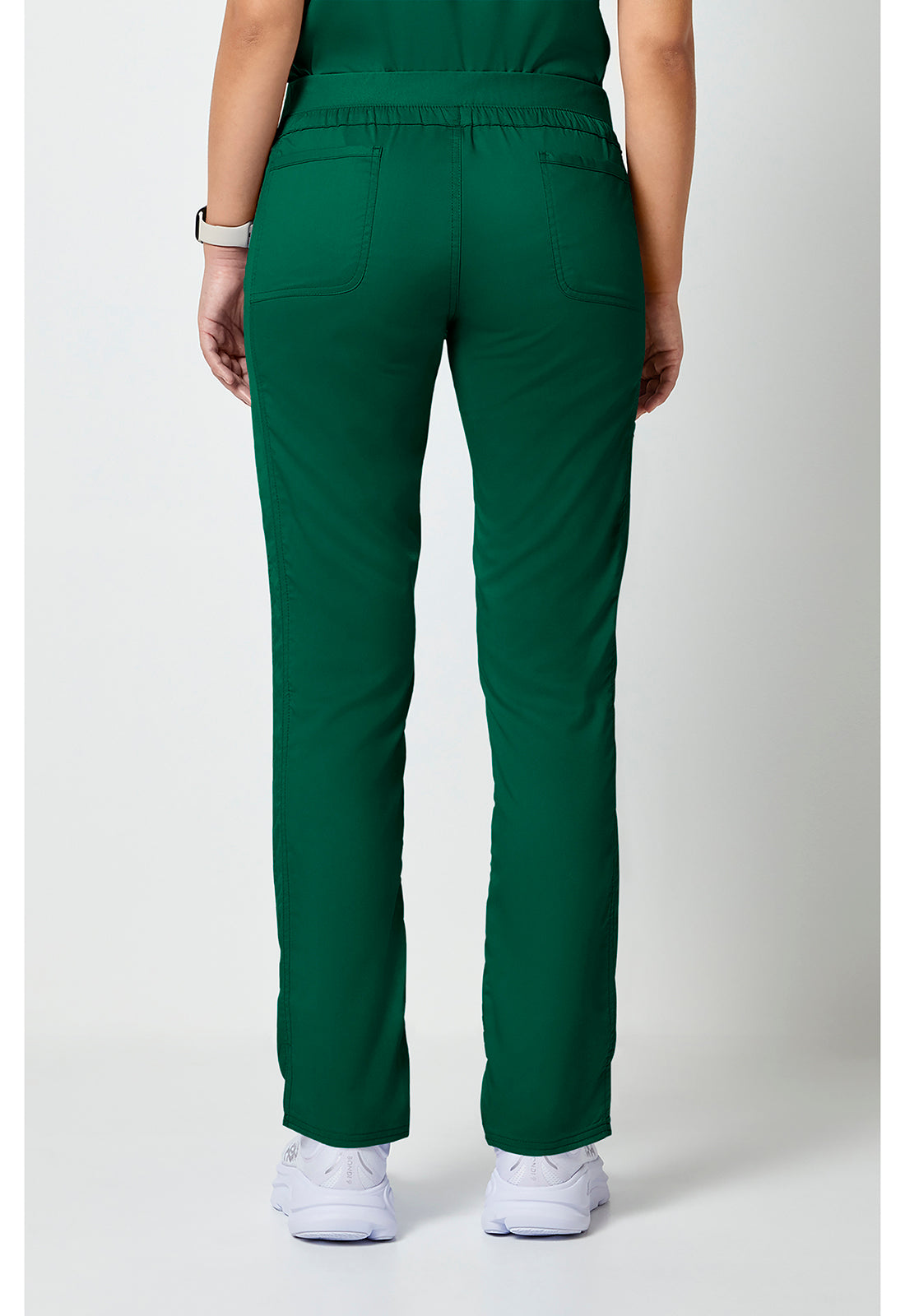 Workwear Revolution WW105 Women's Mid Rise Tapered Leg Drawstring Scrub Pants Hunter Green