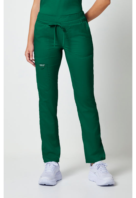 Workwear Revolution WW105 Women's Tapered Leg Scrub Pants Hunter Green
