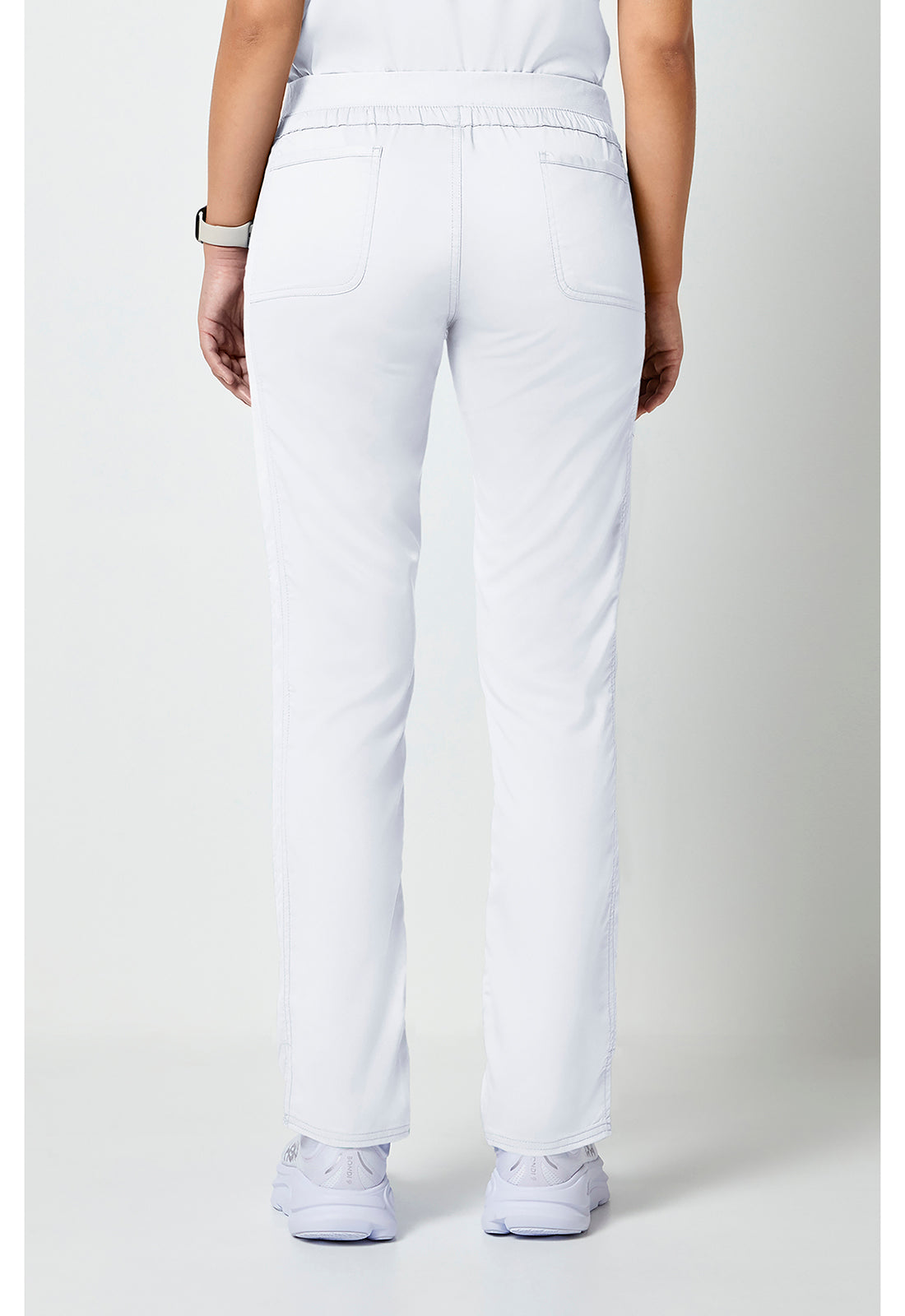 Workwear Revolution WW105 Women's Mid Rise Tapered Leg Drawstring Scrub Pants image 5