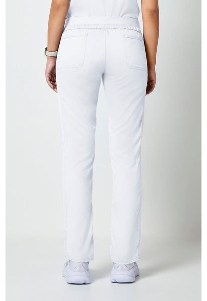 Workwear Revolution WW105 Women's Mid Rise Tapered Leg Drawstring Scrub Pants image 5