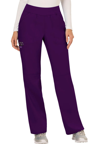 Revolution WW110 Mid Rise Straight Leg Pull-on Pants Eggplant