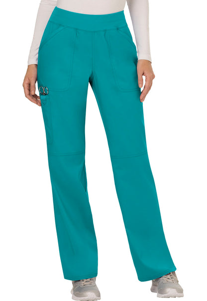 Revolution WW110 Mid Rise Straight Leg Pull-on Pants Teal Blue