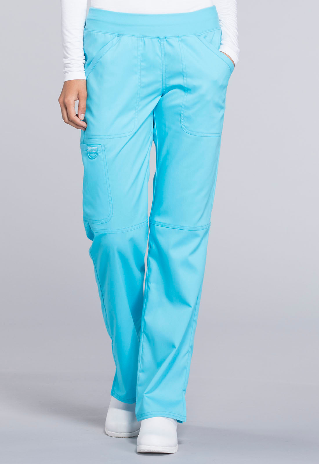 Revolution WW110 Mid Rise Straight Leg Pull-on Pants Turquoise