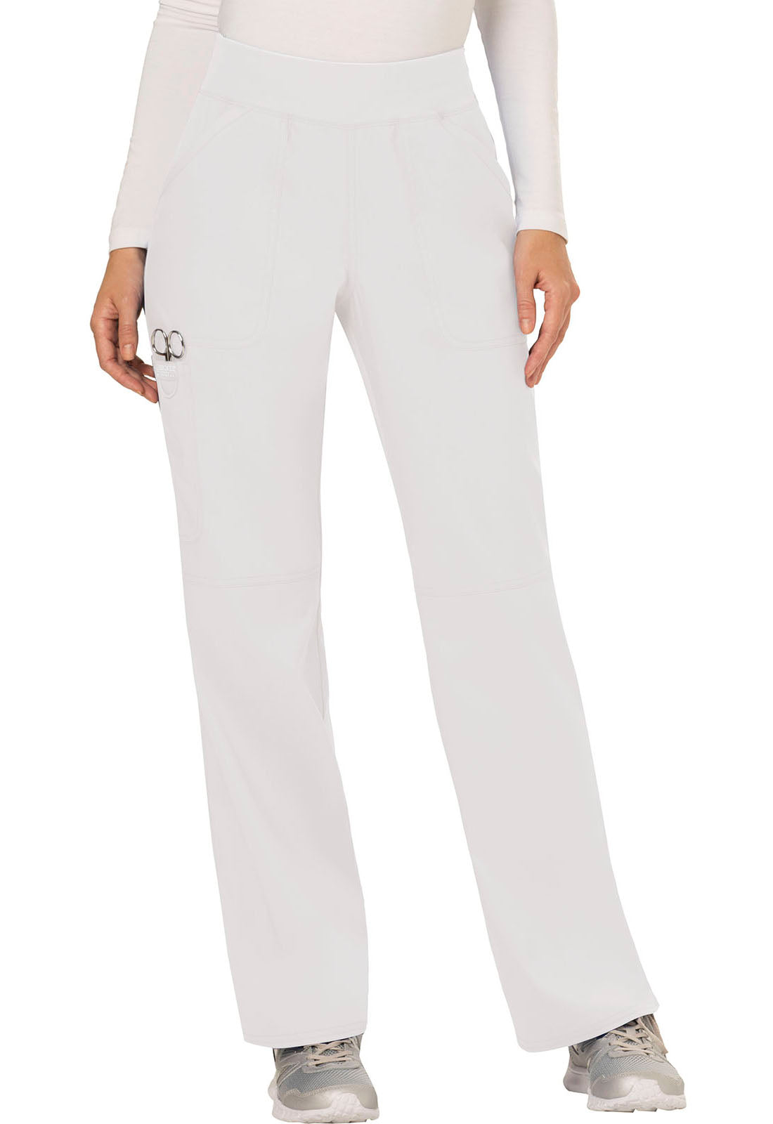 Revolution WW110 Mid Rise Straight Leg Pull-on Pants White