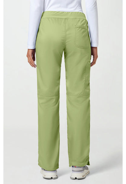 Workwear Revolution WW110 Women's Mid Rise Straight Leg Pull-on Scrub Pants image 4