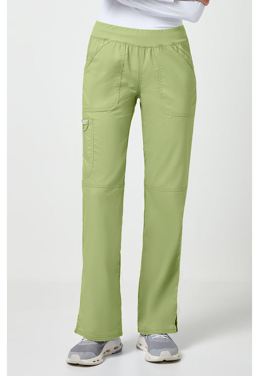 Workwear Revolution WW110 Women's Mid Rise Straight Leg Pull-on Scrub Pants image 1