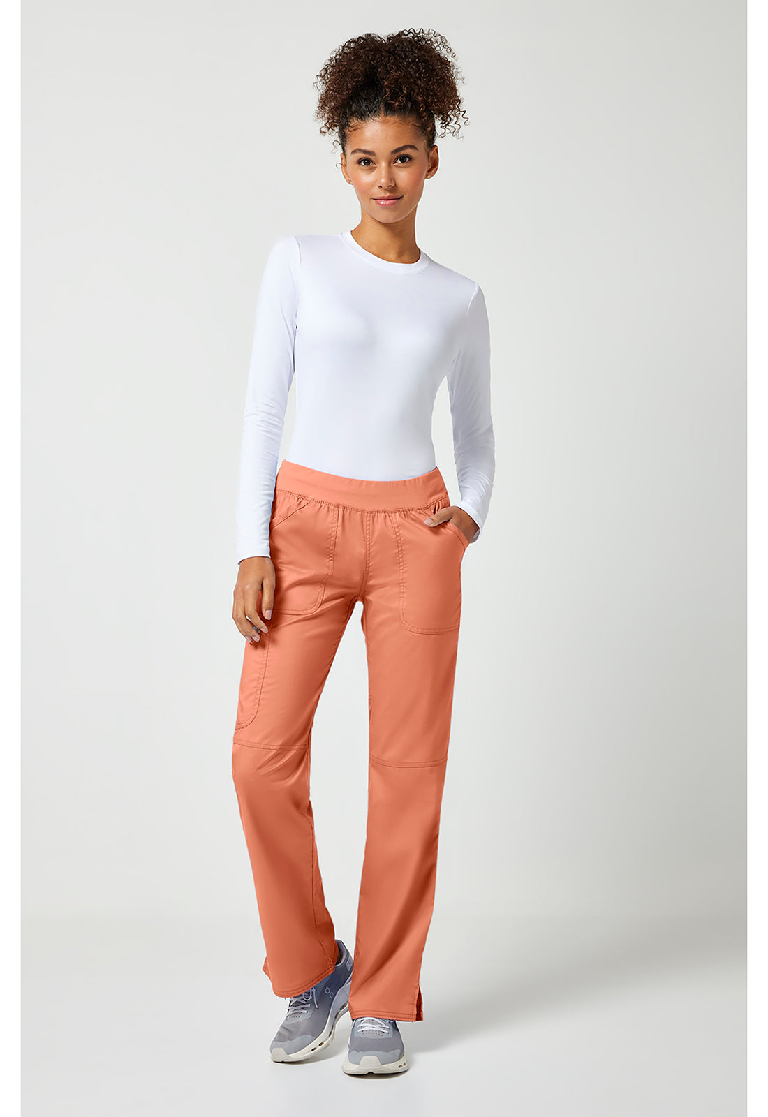 Revolution WW110 Mid Rise Straight Leg Pants Pull-On Pants Papaya Juice