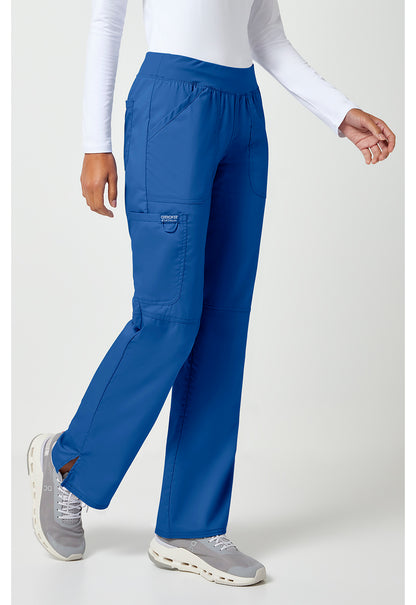 Workwear Revolution WW110 Women's Mid Rise Straight Leg Pull-on Scrub Pants Royal