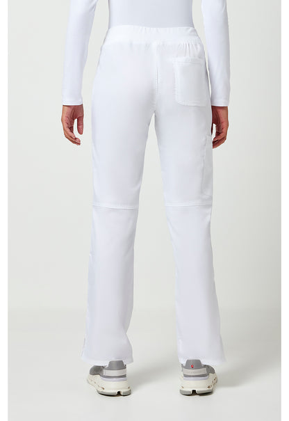 Workwear Revolution WW110 Women's Mid Rise Straight Leg Pull-on Scrub Pants White