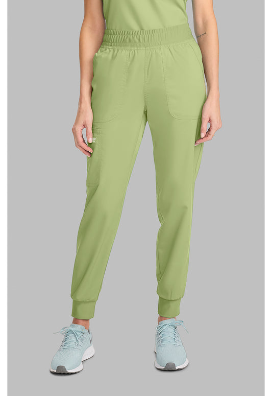 Workwear Revolution WW115 Women's Mid Rise Scrub Joggers Cucumber
