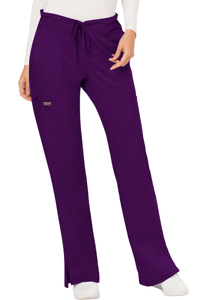 Revolution WW120 Mid Rise Moderate Flare Drawstring Pants Eggplant