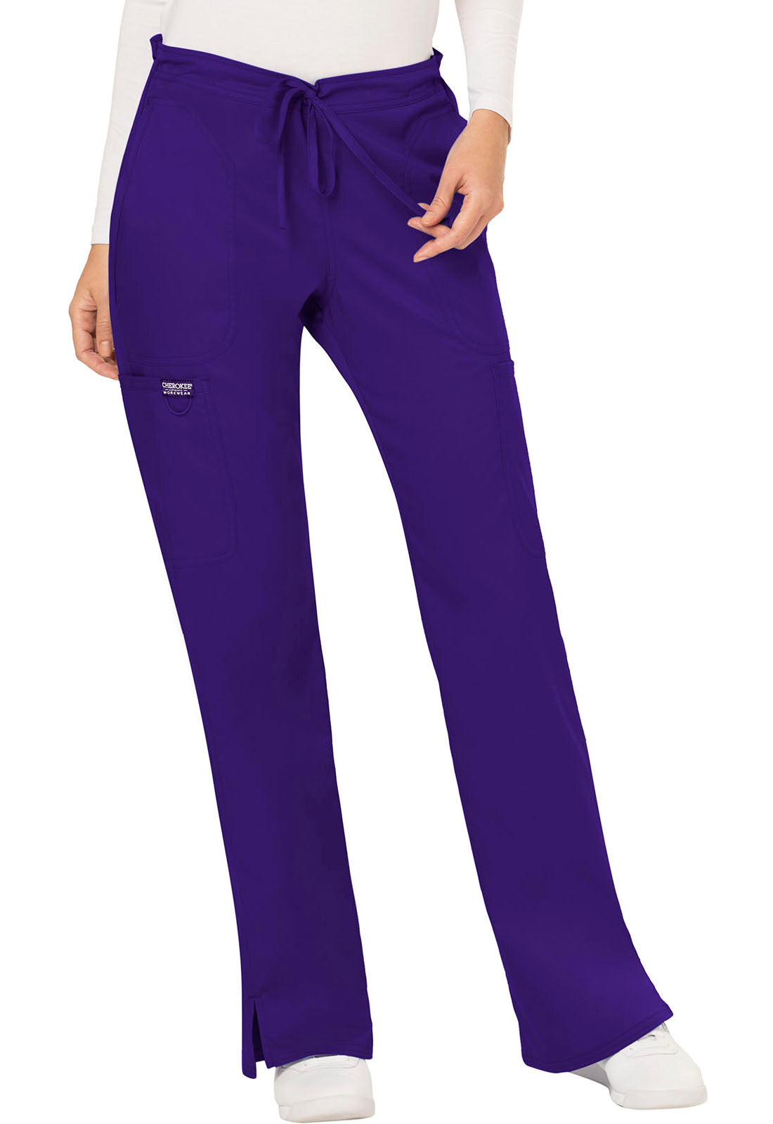 Revolution WW120 Mid Rise Moderate Flare Drawstring Pants Grape