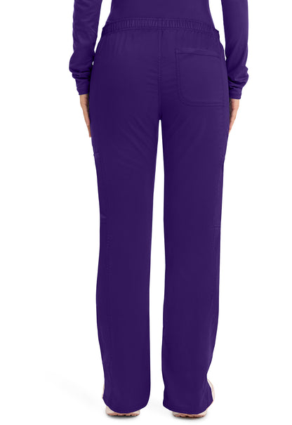 Workwear Revolution WW120 Women's Mid Rise Moderate Flare Drawstring Scrub Pants Grape