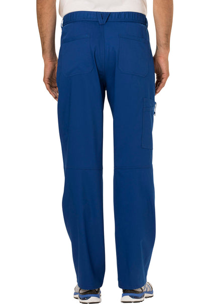 Revolution WW140 Men's Fly Front Pants Galaxy Blue Model Image Back | Cherokee Workwear