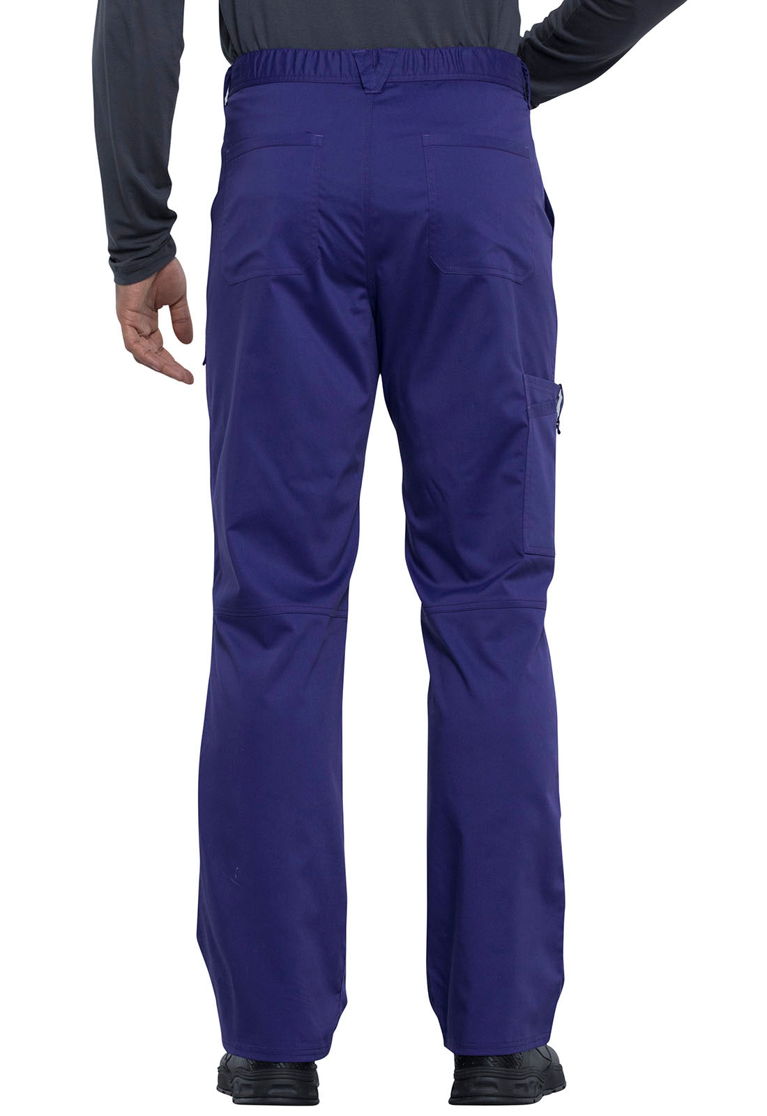 Revolution WW140 Men's Fly Front Pants Grape Model Image Back | Cherokee Workwear