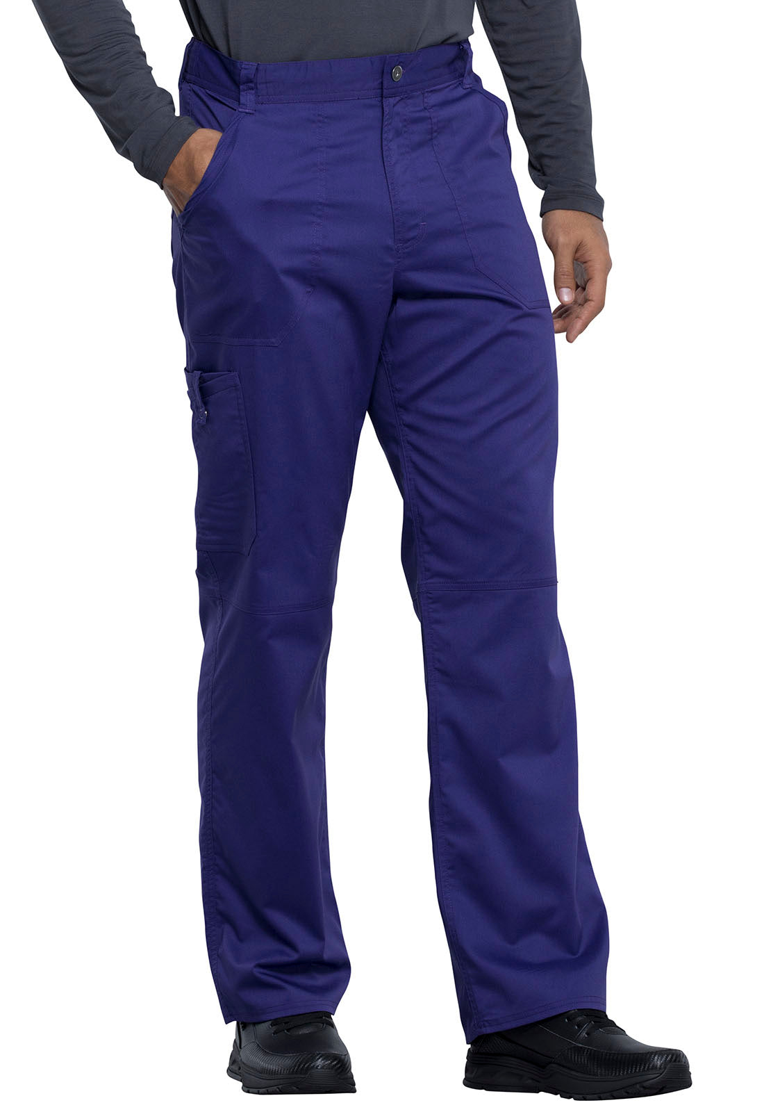 Revolution WW140 Men's Fly Front Pants Grape Model Image Left Side | Cherokee Workwear