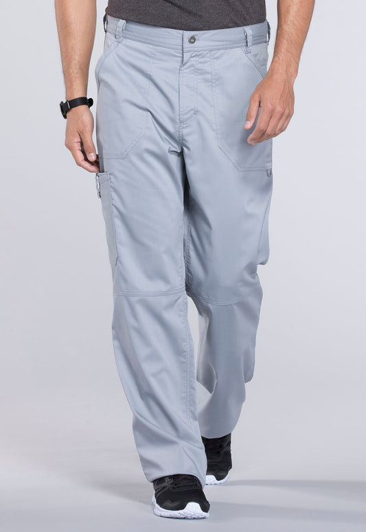 Revolution WW140 Men's Fly Front Pants Grey Model Image Front | Cherokee Workwear