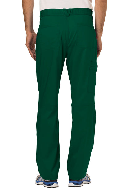 Revolution WW140 Men's Fly Front Pants Hunter Green Model Image Back | Cherokee Workwear