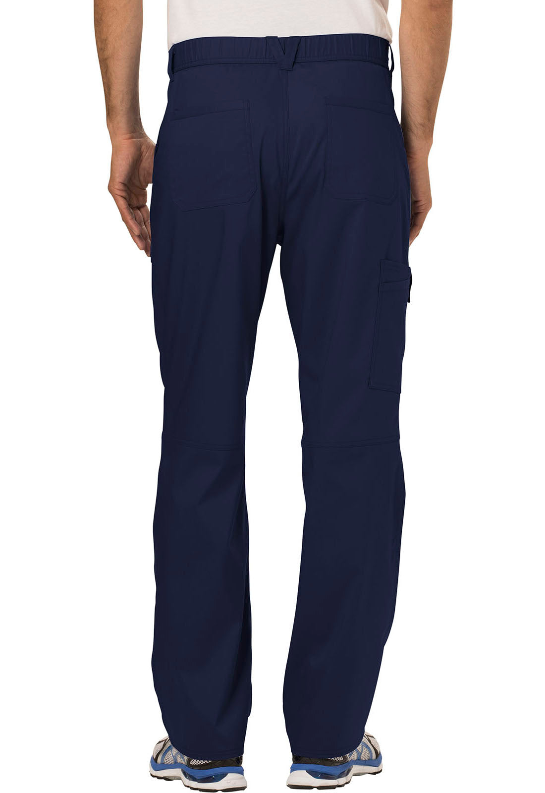 Revolution WW140 Men's Fly Front Pants Navy Model Image Back | Cherokee Workwear