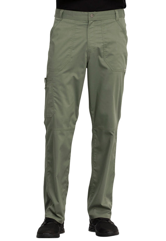 Revolution WW140 Men's Fly Front Pants Olive Model Image Front | Cherokee Workwear