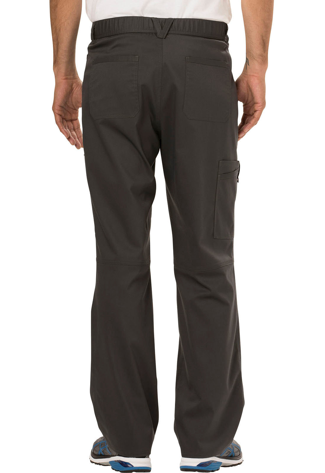 Revolution WW140 Men's Fly Front Pants Pewter Model Image Back | Cherokee Workwear