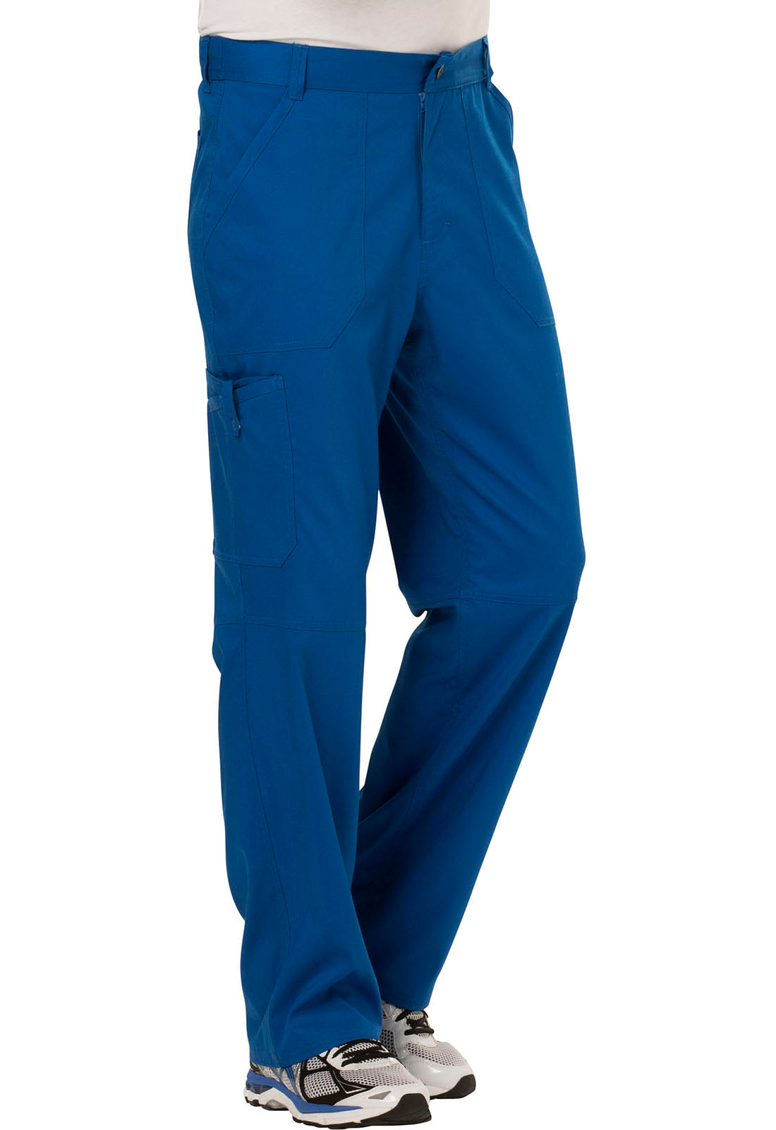 Revolution WW140 Men's Fly Front Pants Royal Model Image Left Side | Cherokee Workwear