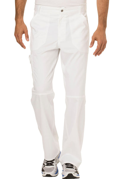 Revolution WW140 Men's Fly Front Pants White Model Image Front | Cherokee Workwear