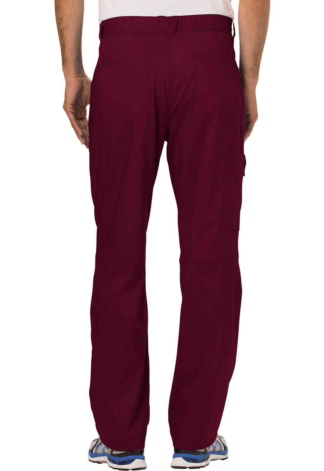 Revolution WW140 Men's Fly Front Pants Wine Model Image Back | Cherokee Workwear