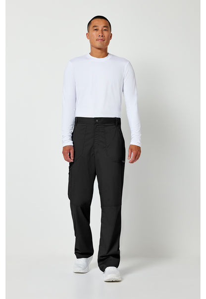 Workwear Revolution WW140 Men's Fly Front Scrub Pants Black