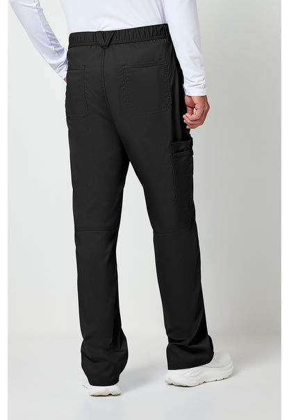 Workwear Revolution WW140 Men's Fly Front Scrub Pants Black
