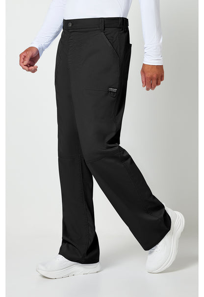 Workwear Revolution WW140 Men's Fly Front Scrub Pants Black