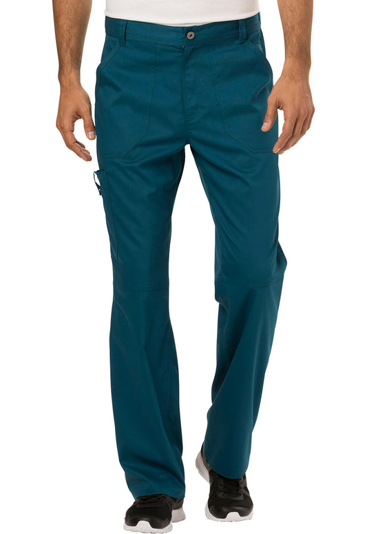 Workwear Revolution WW140 Men's Fly Front Scrub Pants Caribbean Blue