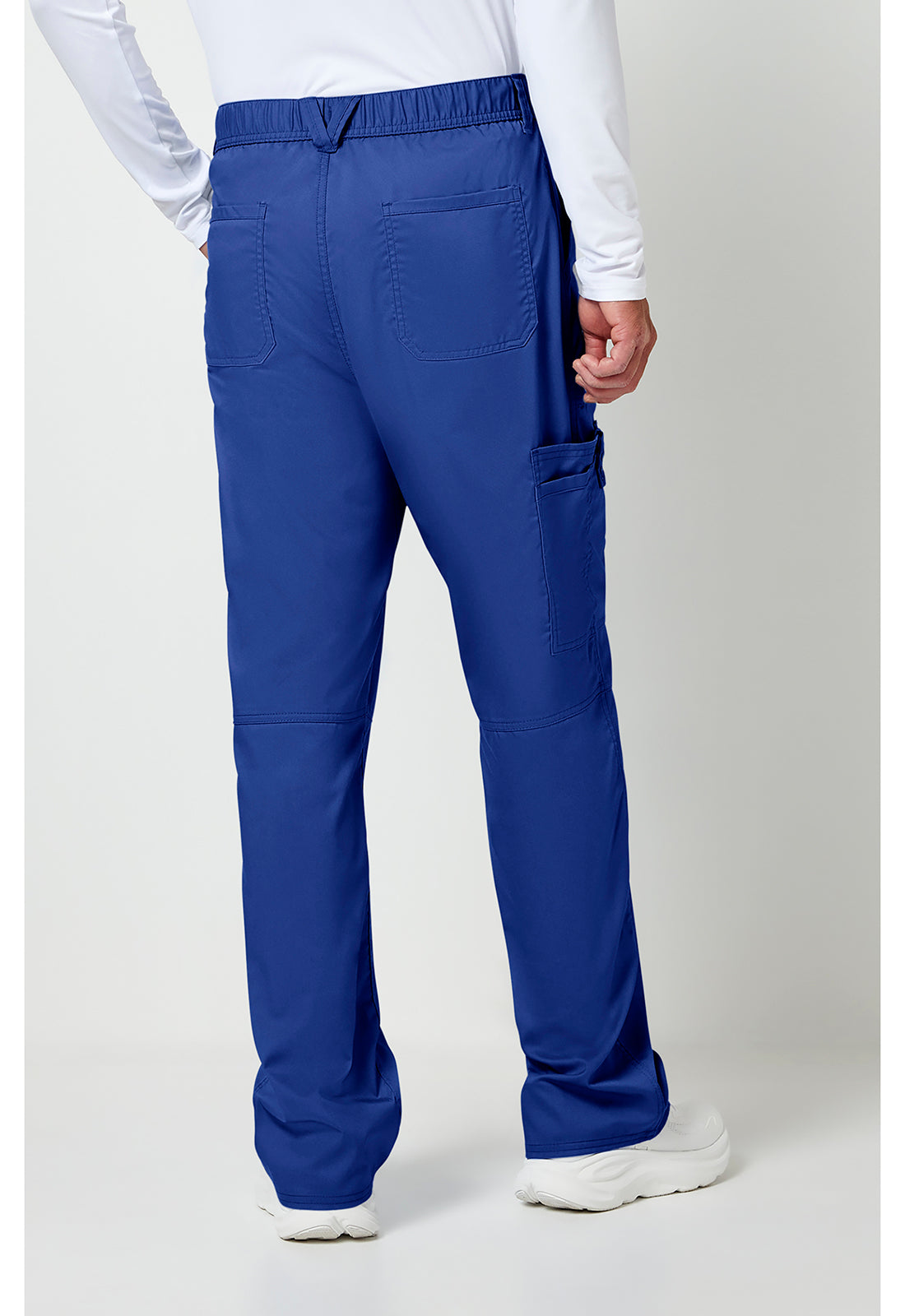 Workwear Revolution WW140 Men's Fly Front Scrub Pants Galaxy Blue