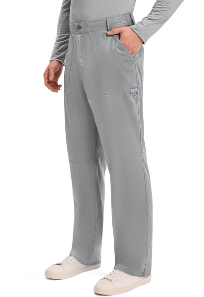 Workwear Revolution WW140 Men's Fly Front Scrub Pants Grey