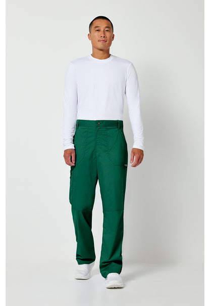 Workwear Revolution WW140 Men's Fly Front Scrub Pants Hunter Green