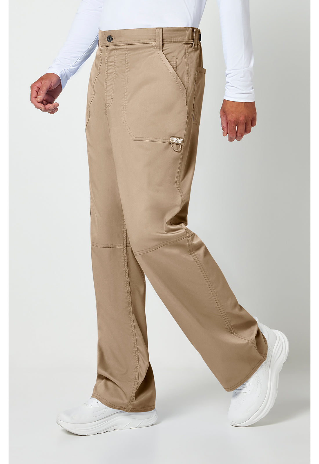 Workwear Revolution WW140 Men's Fly Front Scrub Pants Khaki