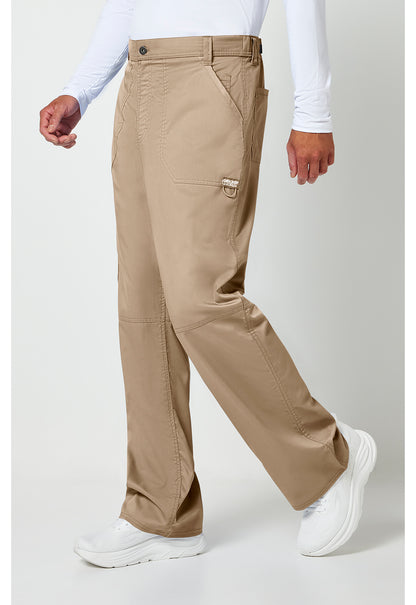 Workwear Revolution WW140 Men's Fly Front Scrub Pants Khaki