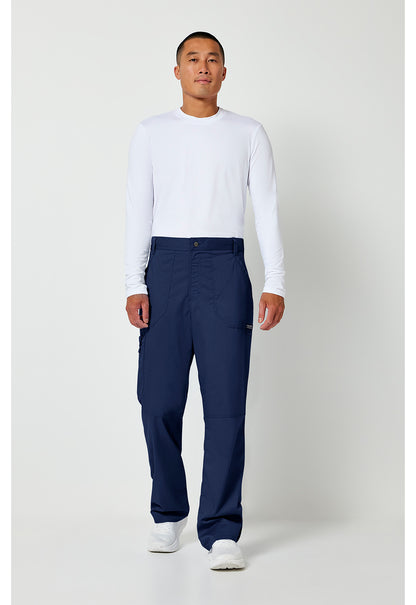 Workwear Revolution WW140 Men's Fly Front Scrub Pants Navy