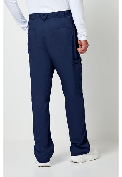 Workwear Revolution WW140 Men's Fly Front Scrub Pants Navy