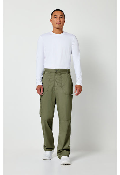 Workwear Revolution WW140 Men's Fly Front Scrub Pants Olive