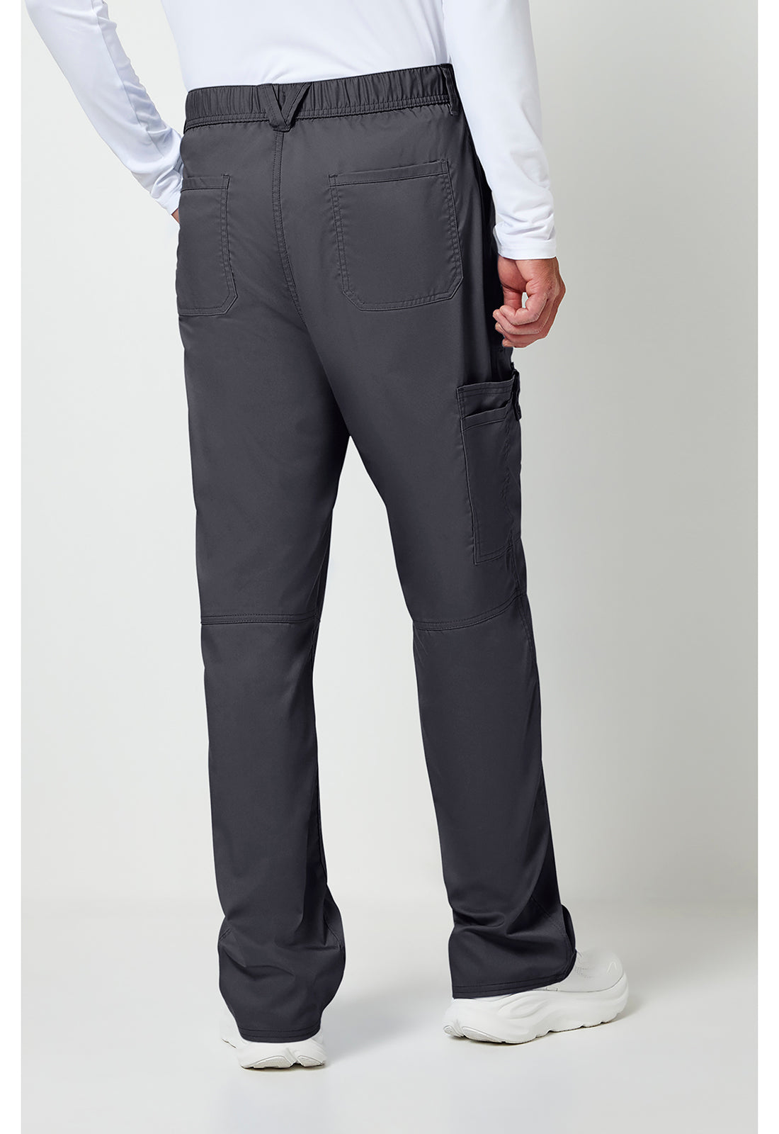Workwear Revolution WW140 Men's Fly Front Scrub Pants Pewter