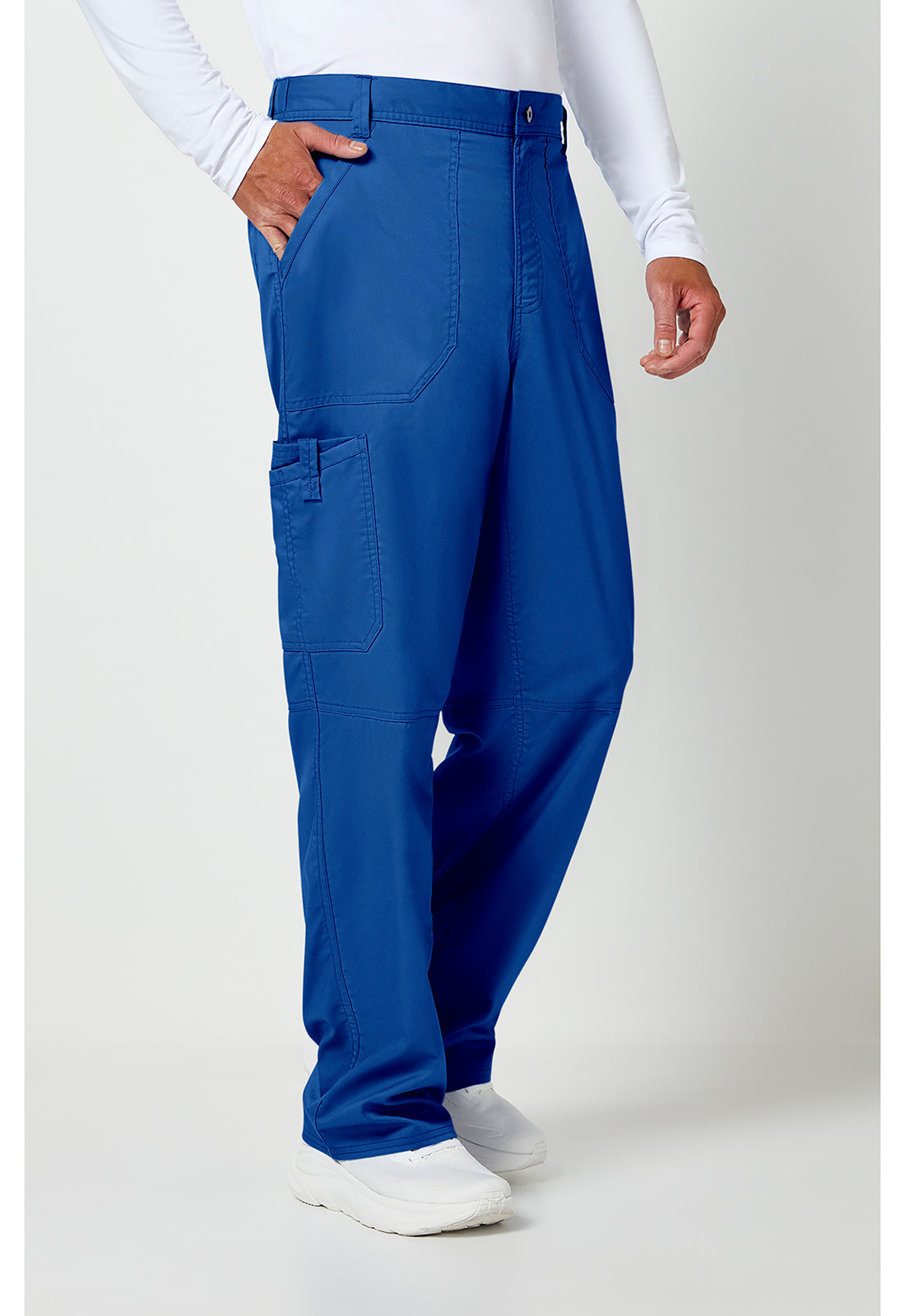 Workwear Revolution WW140 Men's Fly Front Scrub Pants Royal