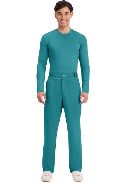 Workwear Revolution WW140 Men's Fly Front Scrub Pants Teal Blue