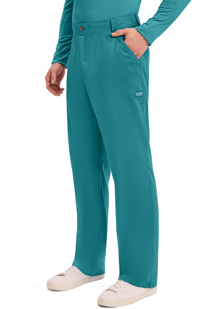 Workwear Revolution WW140 Men's Fly Front Scrub Pants Teal Blue