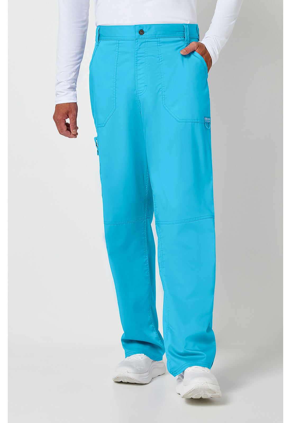 Workwear Revolution WW140 Men's Fly Front Scrub Pants image 1