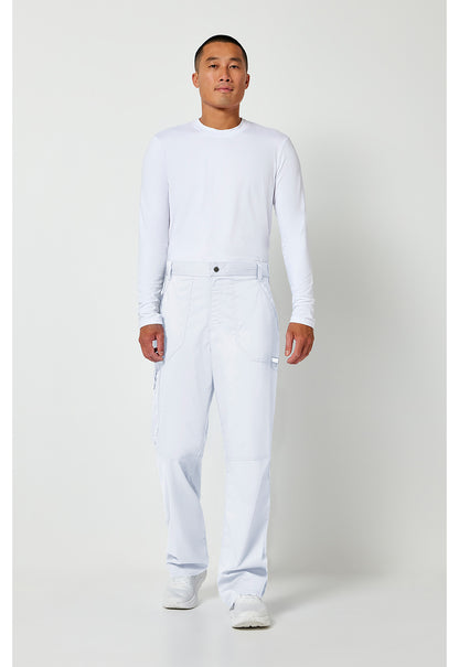 Workwear Revolution WW140 Men's Fly Front Scrub Pants White